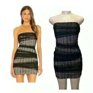 NBD Mini Dress - Black Mesh Size Small